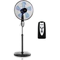 KLARSTEIN Summerjam – Ventilador Vertical- Ventilador de pie- Rotor de 41 cm Ø- 50 W- 3 velocidades- caudal de 4150 m³-h…